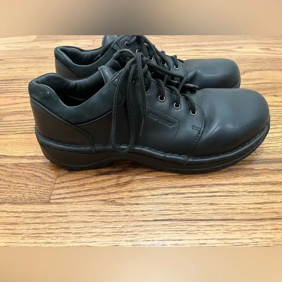 Red Wing Women’s Steel Toe Safety Shoes Size 9 Black Lace Up Leather