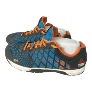 Reebok CF74 Men Shoes Cross Fit Sneakers Running Black Blue Orange Size 6.5