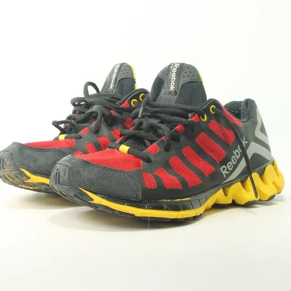 Reebok Cross Trainer Sneaker Women's 6-6.5 Men's Size 5 EU 36.5 Red Yellow Black