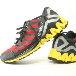 Reebok Cross Trainer Sneaker Women's 6-6.5 Men's Size 5 EU 36.5 Red Yellow Black