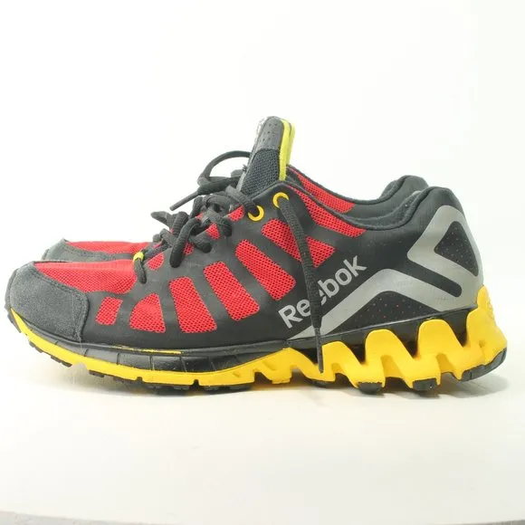 Reebok Cross Trainer Sneaker Women's 6-6.5 Men's Size 5 EU 36.5 Red Yellow Black