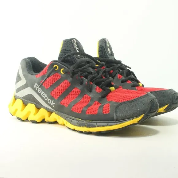 Reebok Cross Trainer Sneaker Women's 6-6.5 Men's Size 5 EU 36.5 Red Yellow Black