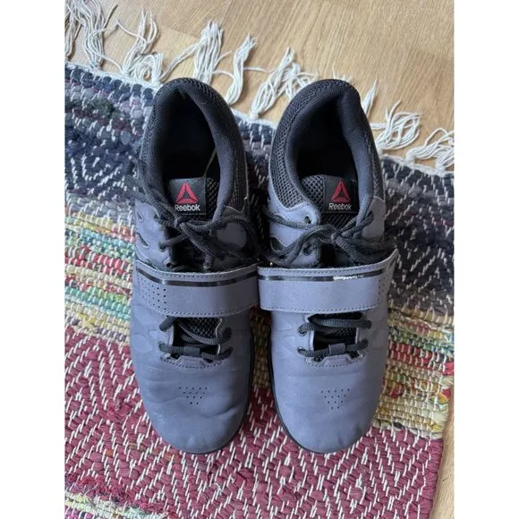 Reebok Lifter PR 22mm Men's Cross Trainer Gray Weightlifting Shoes 10.5