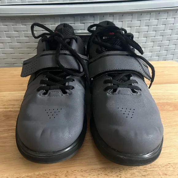 Reebok Lifter PR Men's Gray/Black Weightlifting Cross Trainer Shoes BD2631 Sz 10