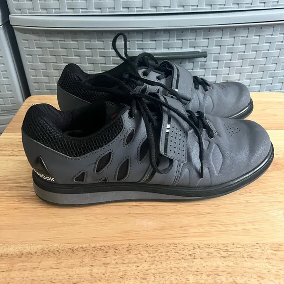 Reebok Lifter PR Men's Gray/Black Weightlifting Cross Trainer Shoes BD2631 Sz 10
