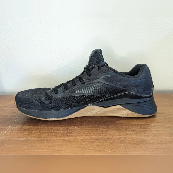 Reebok Men's Nano X4 Black Training Shoes Lightweight Breathable Size 11.5