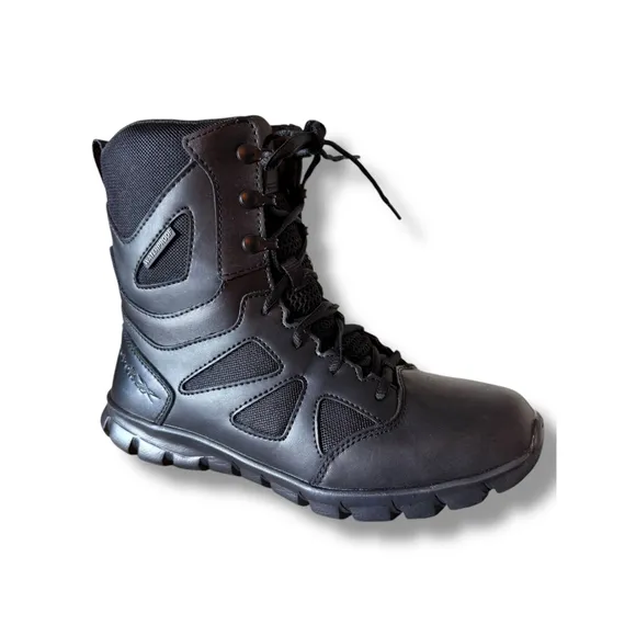 Reebok Mens Tactical Waterproof 8&quot; Sublite Cushion Work Boots 9W men 11 women's