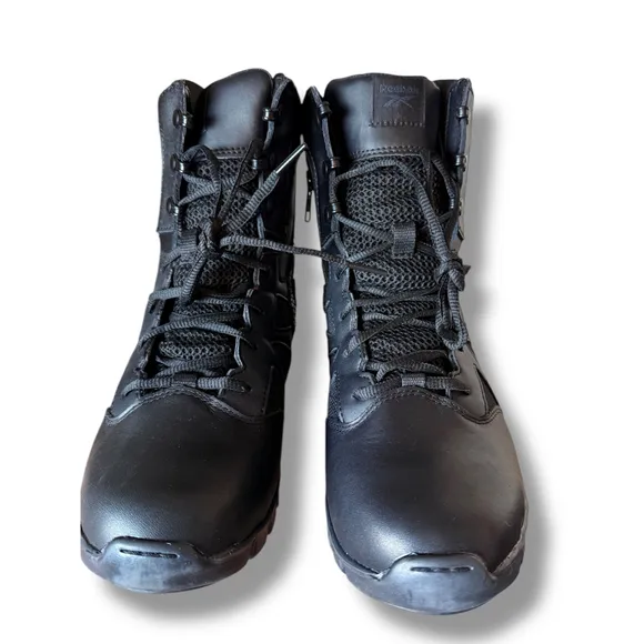 Reebok Mens Tactical Waterproof 8&quot; Sublite Cushion Work Boots 9W men 11 women's