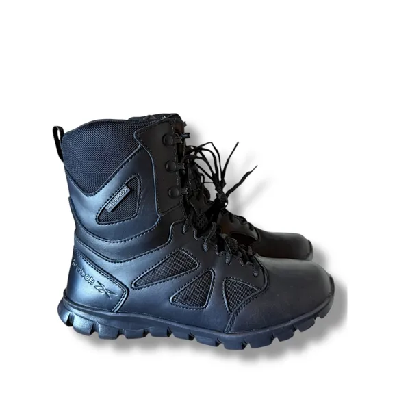 Reebok Mens Tactical Waterproof 8&quot; Sublite Cushion Work Boots 9W men 11 women's