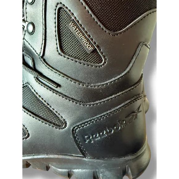 Reebok Mens Tactical Waterproof 8&quot; Sublite Cushion Work Boots 9W men 11 women's