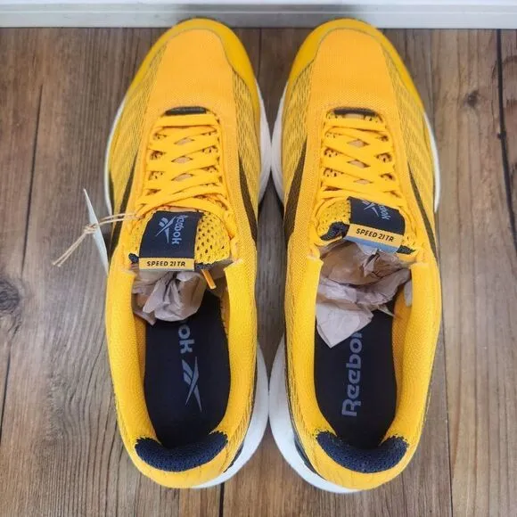 Reebok Speed 21 TR Men Sz 10 Yellow Athletic Gym Workout Trainers Sneakers Shoes