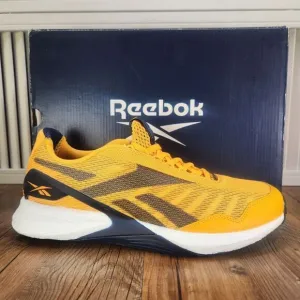 Reebok Speed 21 TR Men Sz 10 Yellow Athletic Gym Workout Trainers Sneakers Shoes