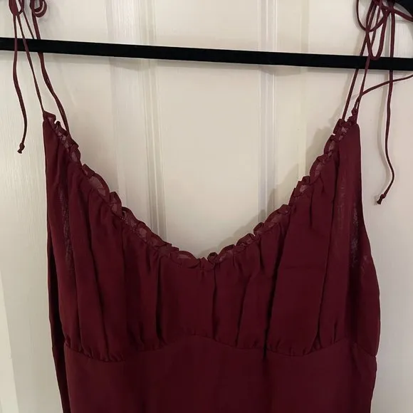 Reformation Juliette Dress in Plum Size 12