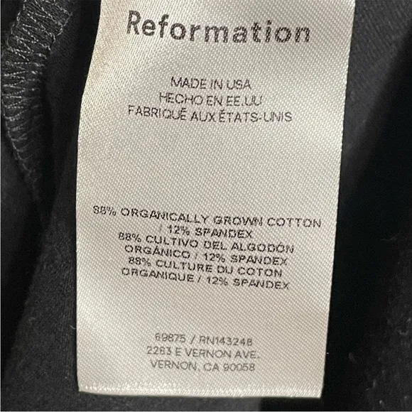 Reformation Wiley Knit Dress in Black