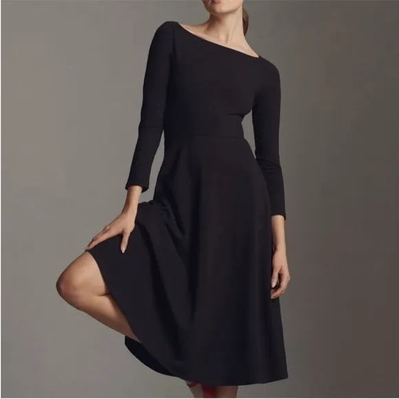 Reformation Wiley Knit Dress in Black