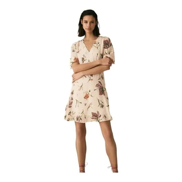 Reiss Floral Printed Day Dress Size 4