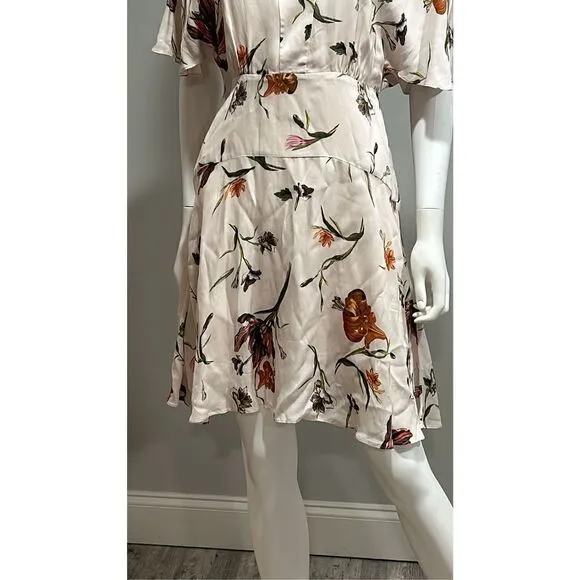 Reiss Floral Printed Day Dress Size 4