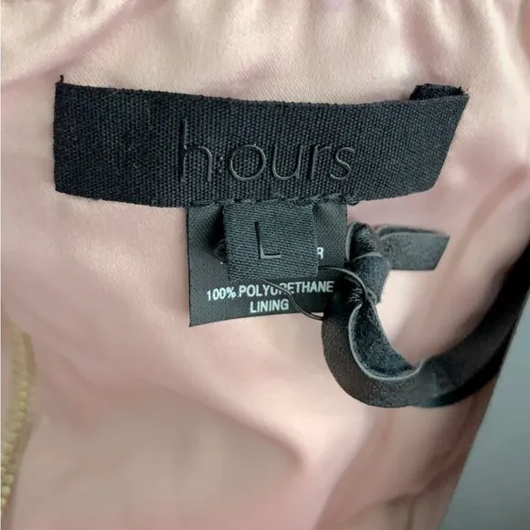 REVOLVE h:ours Mirabelle Blush Dress Nude Gloss Size L