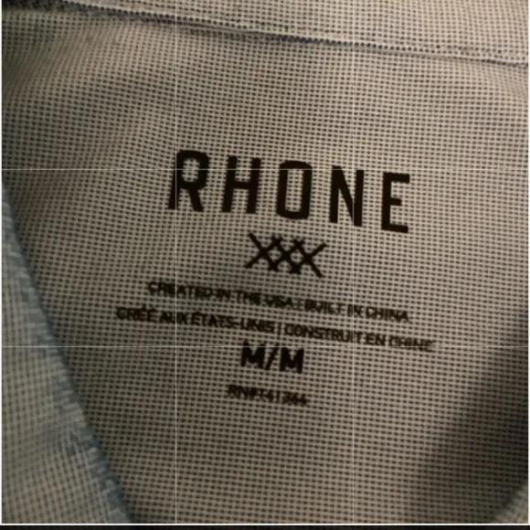 RHÔNE XXX Slim fit shirt Sz