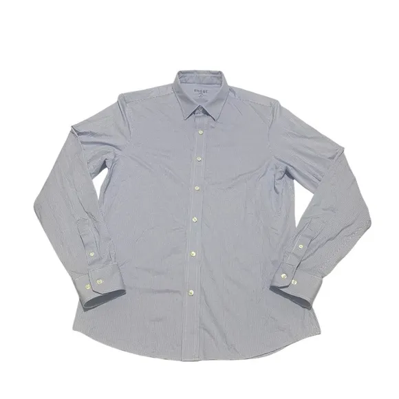 Rhone - State of Mind Shirt - Slim Fit - Light Blue/Black Mini Windowpane
