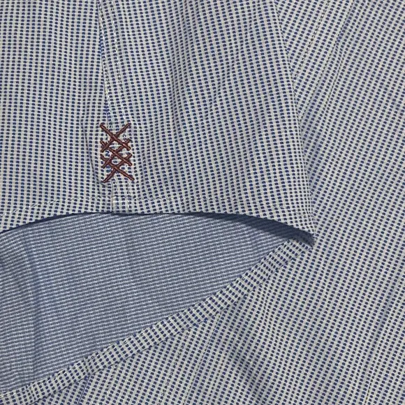 Rhone - State of Mind Shirt - Slim Fit - Light Blue/Black Mini Windowpane