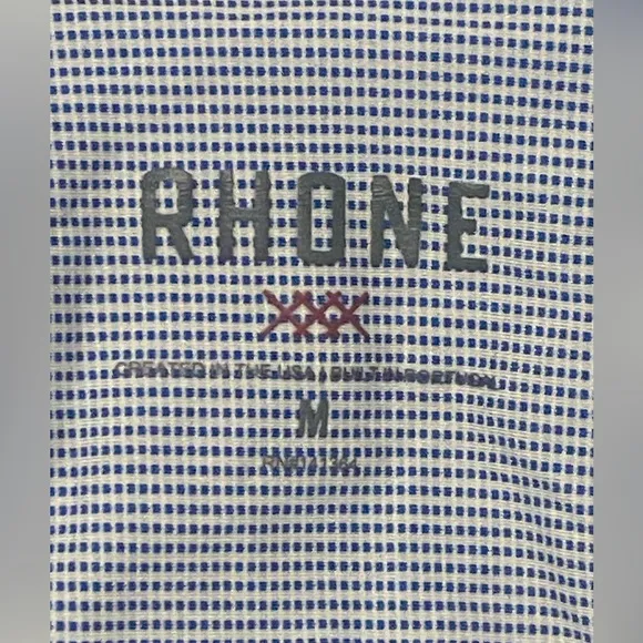 Rhone - State of Mind Shirt - Slim Fit - Light Blue/Black Mini Windowpane