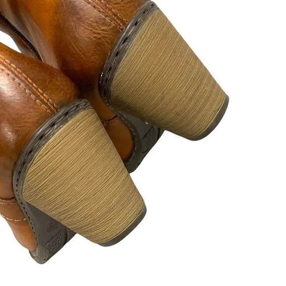 RIEKER Tall Heeled Winter Boots Brown 37