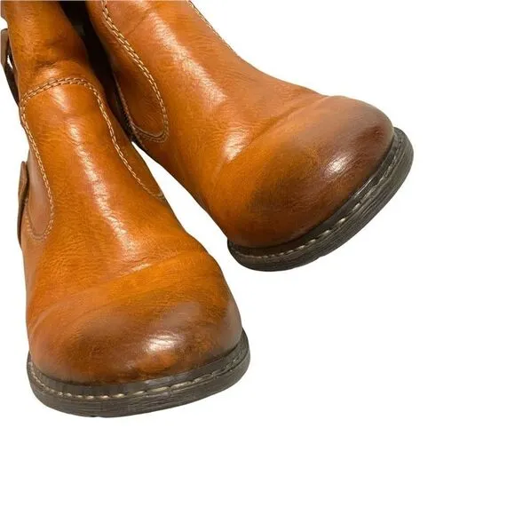 RIEKER Tall Heeled Winter Boots Brown 37
