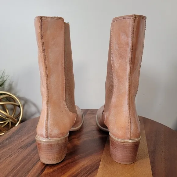 Roan by Bed Stu Malaysia Mid calf Leather Western Boho Boots Size 7