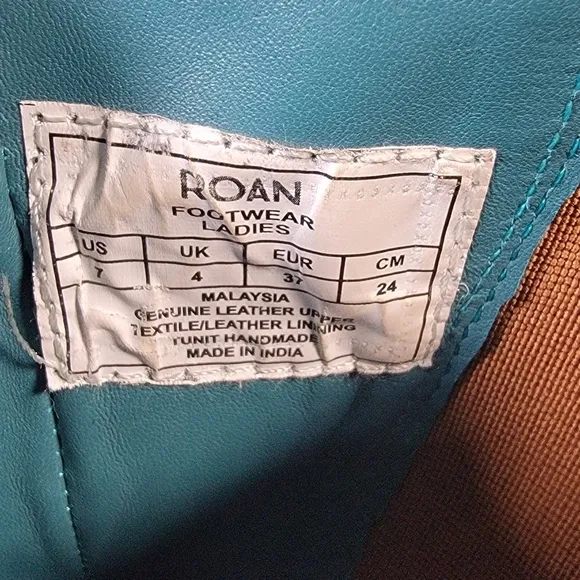 Roan by Bed Stu Malaysia Mid calf Leather Western Boho Boots Size 7