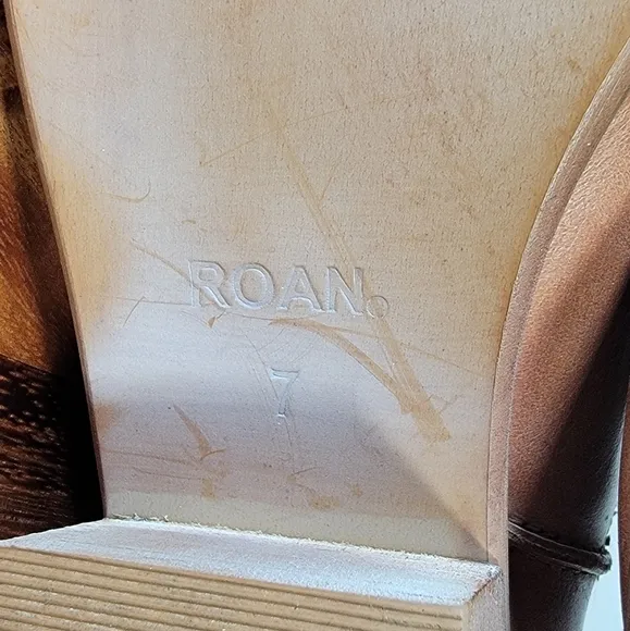 Roan by Bed Stu Malaysia Mid calf Leather Western Boho Boots Size 7