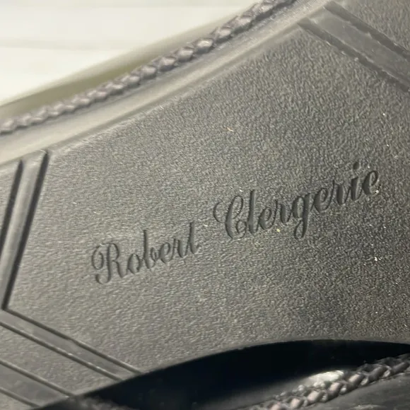 Robert Clergerie Paris Black Patent Platform Wedge Shoes