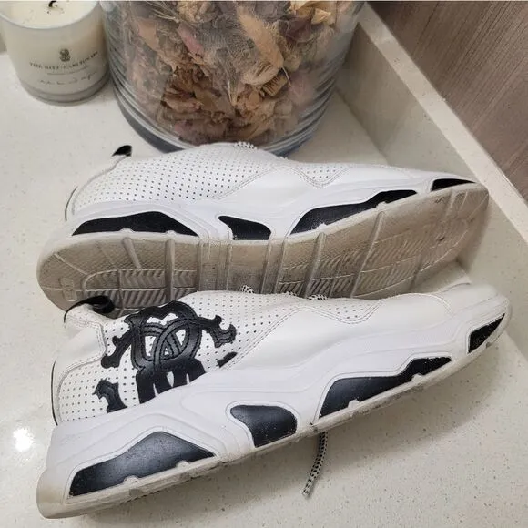 ROBERTO CAVALLI SNAKESKIN LEATHER TENNIS SHOES 43 MEN'S
