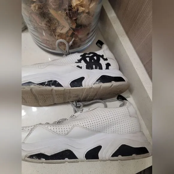ROBERTO CAVALLI SNAKESKIN LEATHER TENNIS SHOES 43 MEN'S