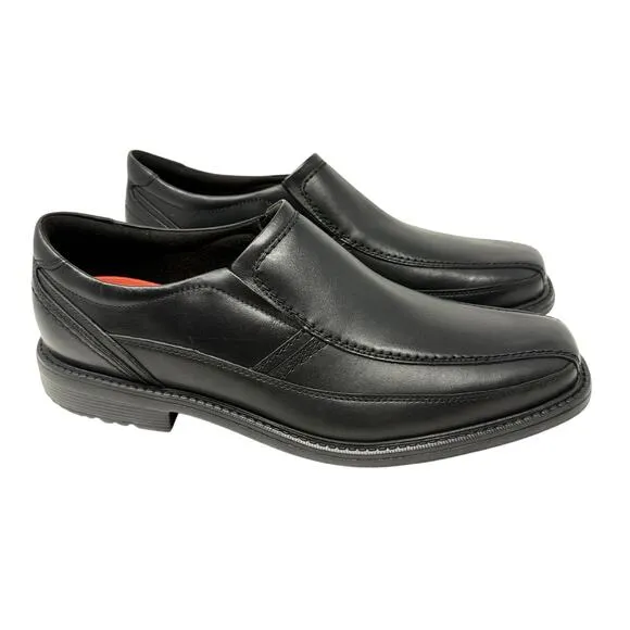 Rockport Style Leader 2 Bike Toe Slip On Shoe 12 Wide Black Loafer A13019