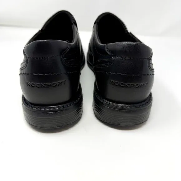 Rockport Style Leader 2 Bike Toe Slip On Shoe 12 Wide Black Loafer A13019