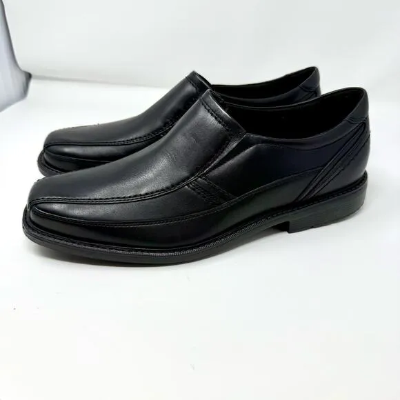 Rockport Style Leader 2 Bike Toe Slip On Shoe 12 Wide Black Loafer A13019
