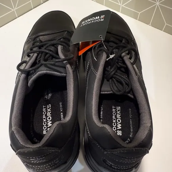 Rockport Works Black Steel Toe Slip Resistant Men's Sz 11.5 - NWT