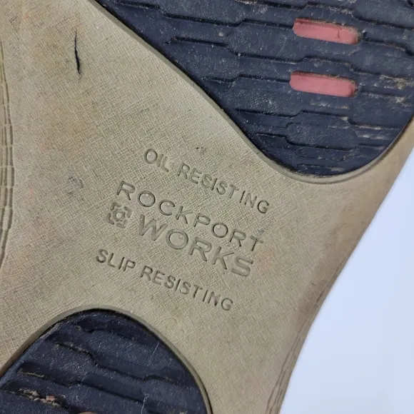 Rockport Works Mens Slip Resistant Shoes Sz 9.5