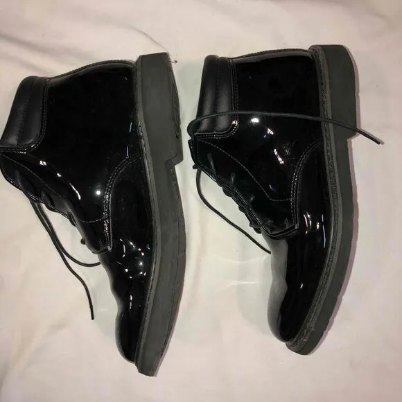 Rocky Black Patent Leather Lace-Up Dress Shoes Mens Size 13W
