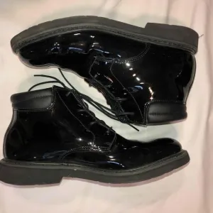 Rocky Black Patent Leather Lace-Up Dress Shoes Mens Size 13W