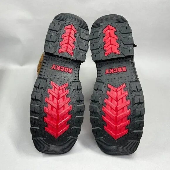 Rocky Men's Size 10 Rams Horn Waterproof Composite Toe Pull On Work Boots