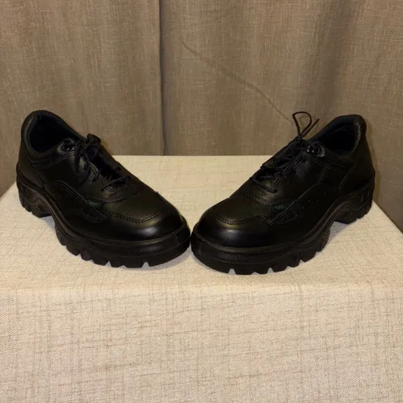 Rocky | Men's TMC Public Service Shoes Wide Width Black Lace-Up Shoes | Size 9.5