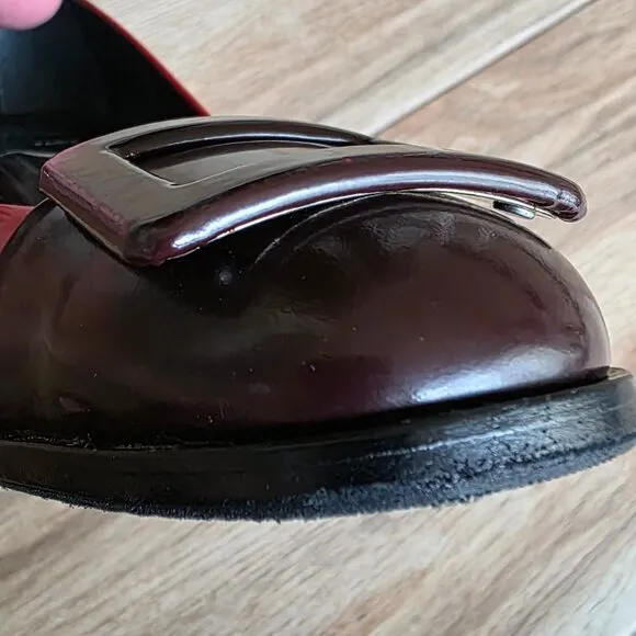 Roger Vivier Tri-Color Patent-Suede-Leather Shoes Eur. 36.5
