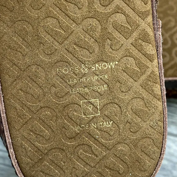ROSS SNOW Leather KRISTINA Slippers Sz 9