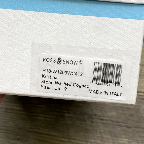 ROSS SNOW Leather KRISTINA Slippers Sz 9