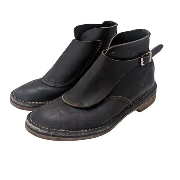 Rossi 666 Shearers Boots Brown Leather Slip Resistant Women's 8 Men's 6
