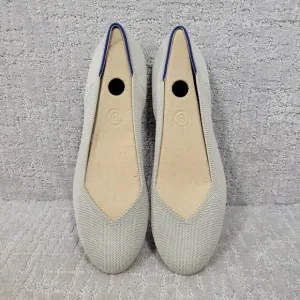 Rothy's The Flat Womens Flax Birdseye Slip on Ballet Flat Shoes Multiple Sizes