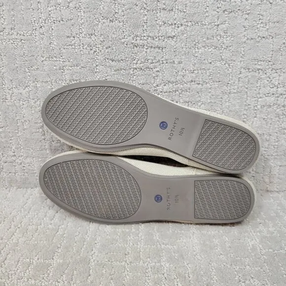 Rothy's The Flat Womens Flax Birdseye Slip on Ballet Flat Shoes Multiple Sizes