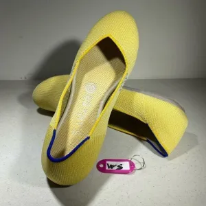 Rothy’s The Flat Women's Size 8 US Yellow Blue Sunshine Round Toe Slip On Shoes